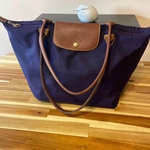 Large Purple Longchamp Bag
